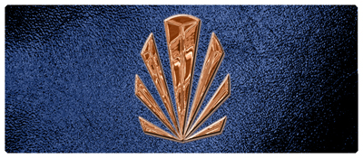 DNSEMP-L-602-CP-SH-BL Copper Sunburst Shimmer Blue